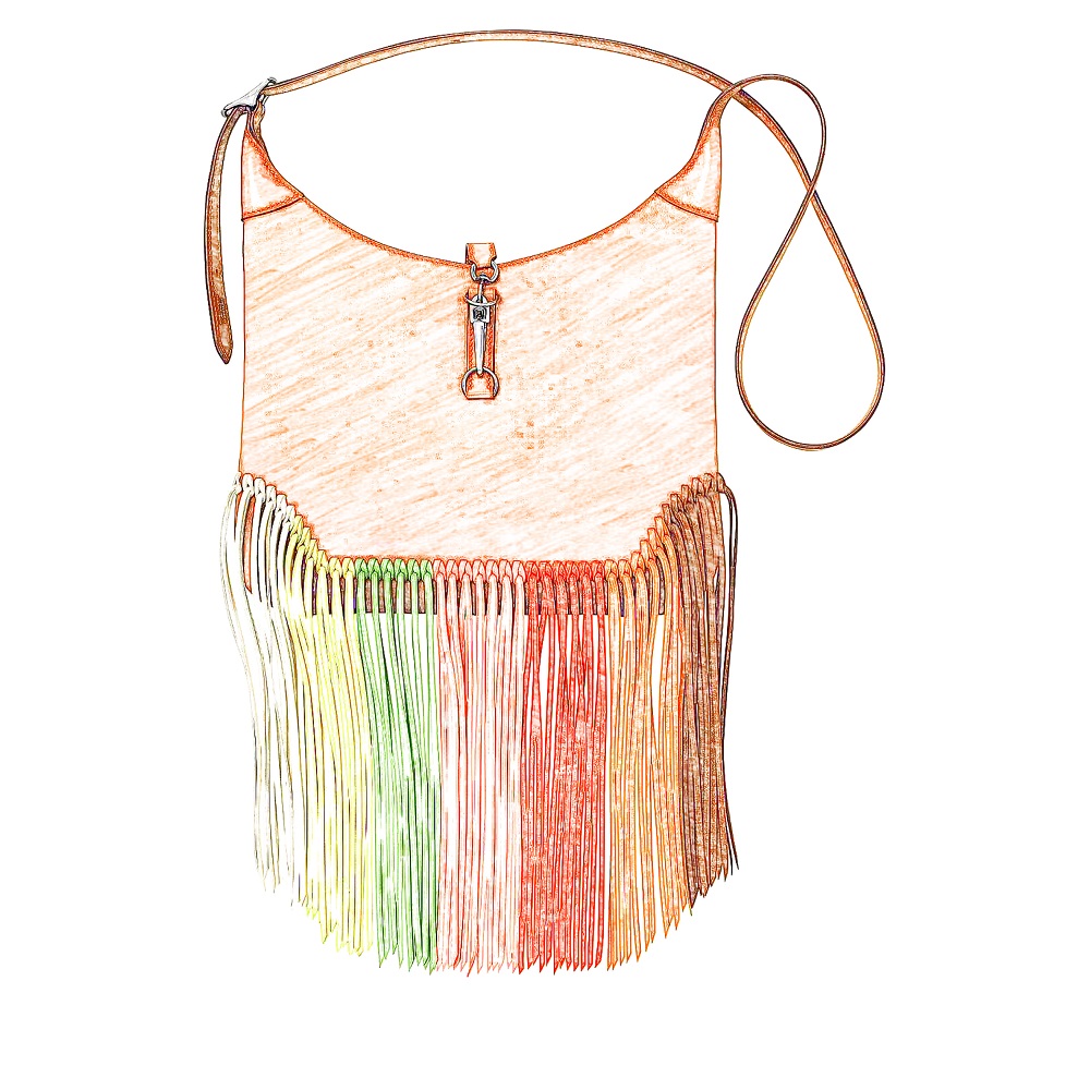 Hermes Trim Anate Rainbow Bag