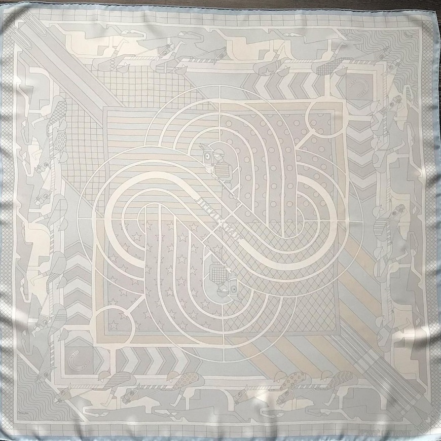 Hermes 90cm Square Scarf Steeple Chase