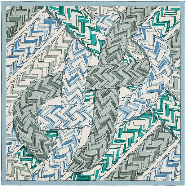 Hermes 100cm Square Scarf Carrick Bend