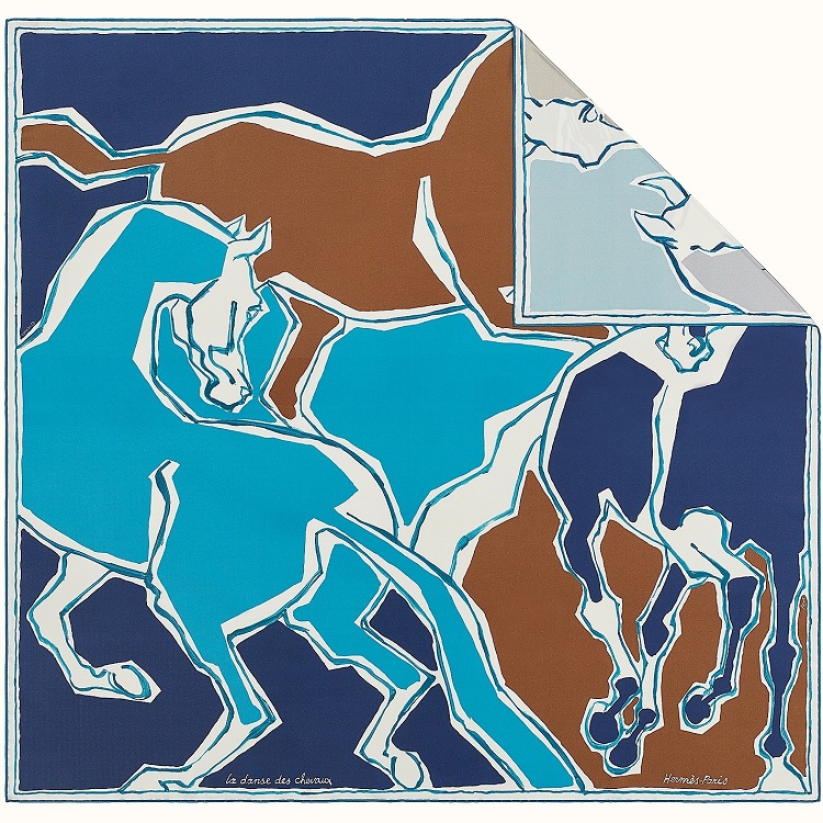 Hermes 90cm Square Scarf La Danse des Chevaux