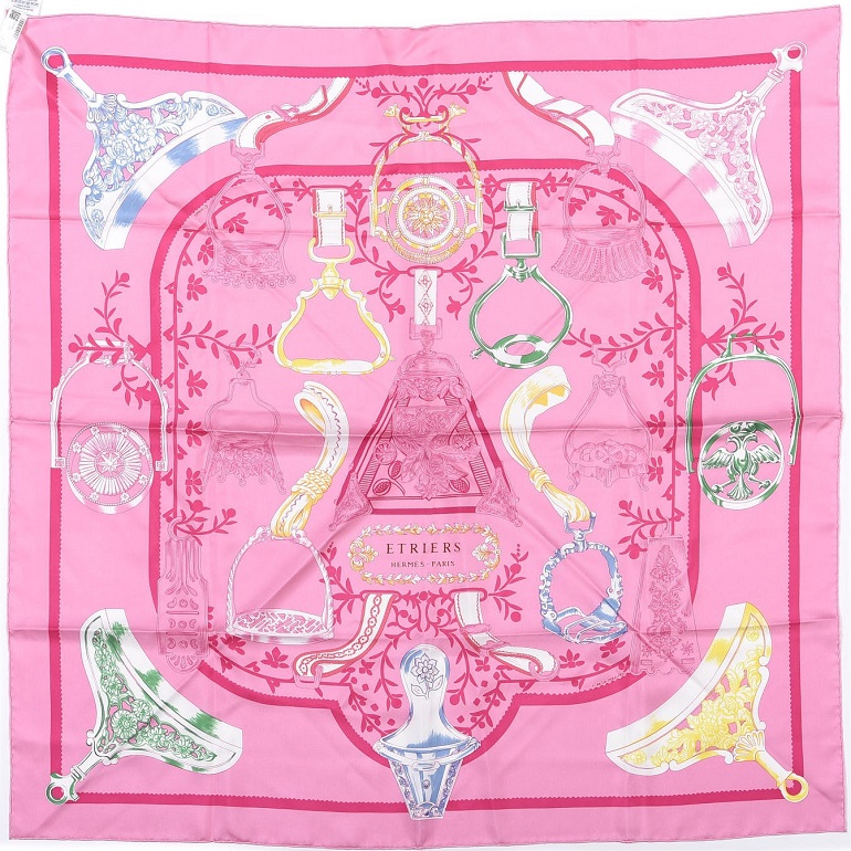 Hermes 90cm Square Scarf Etriers Remix