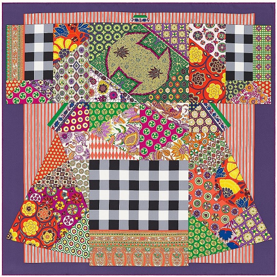 Hermes 90cm Square Scarf L'Art du Sarasa