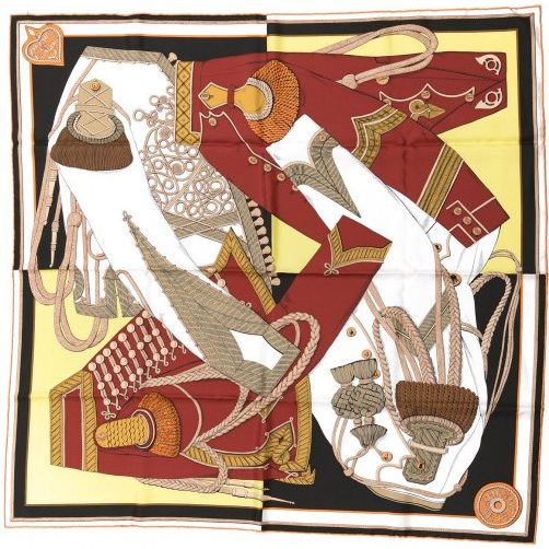 Hermes 90cm Square Scarf Zouaves et Dragons