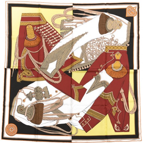 Hermes 90cm Square Scarf Zouaves et Dragons