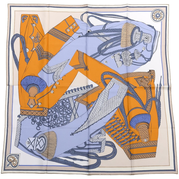 Hermes 90cm Square Scarf Zouaves et Dragons