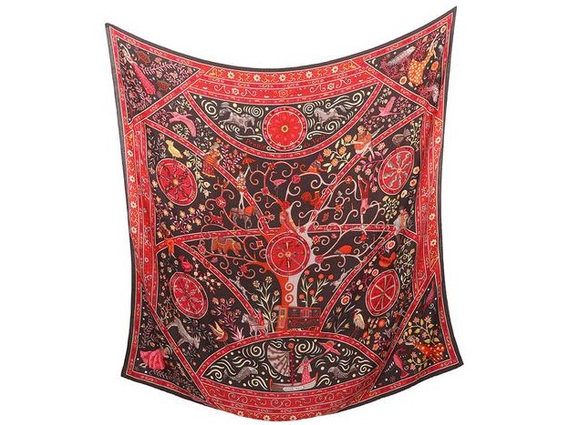 Hermes 140cm Square Scarf Peuple du Vent