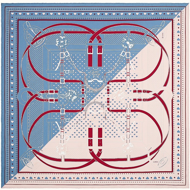 Hermes 70cm Square Scarf Grand Manege Love