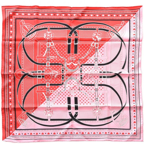 Hermes 70cm Square Scarf Grand Manege Love