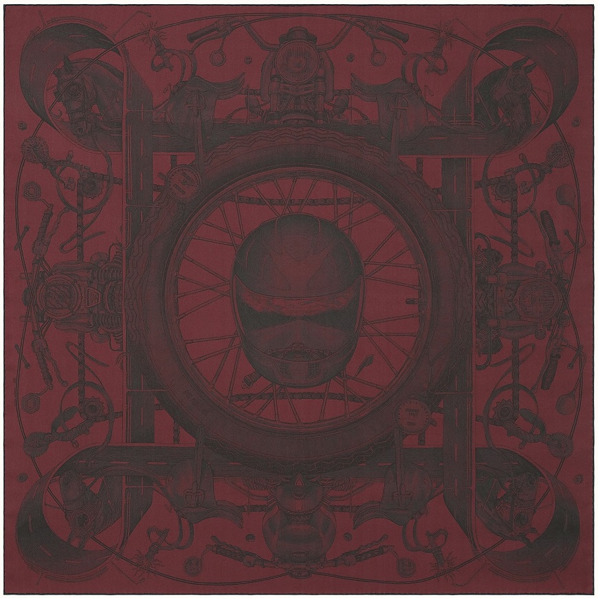 Hermes 90cm Square Scarf Route 24