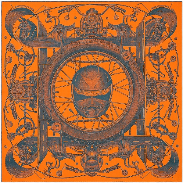Hermes 90cm Square Scarf Route 24