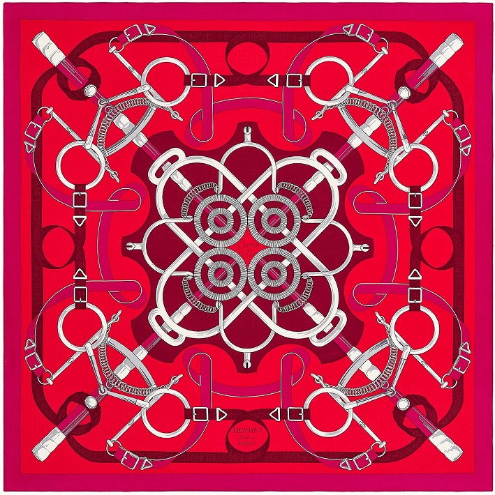 Hermes 140cm Square Scarf Eperon d'Or