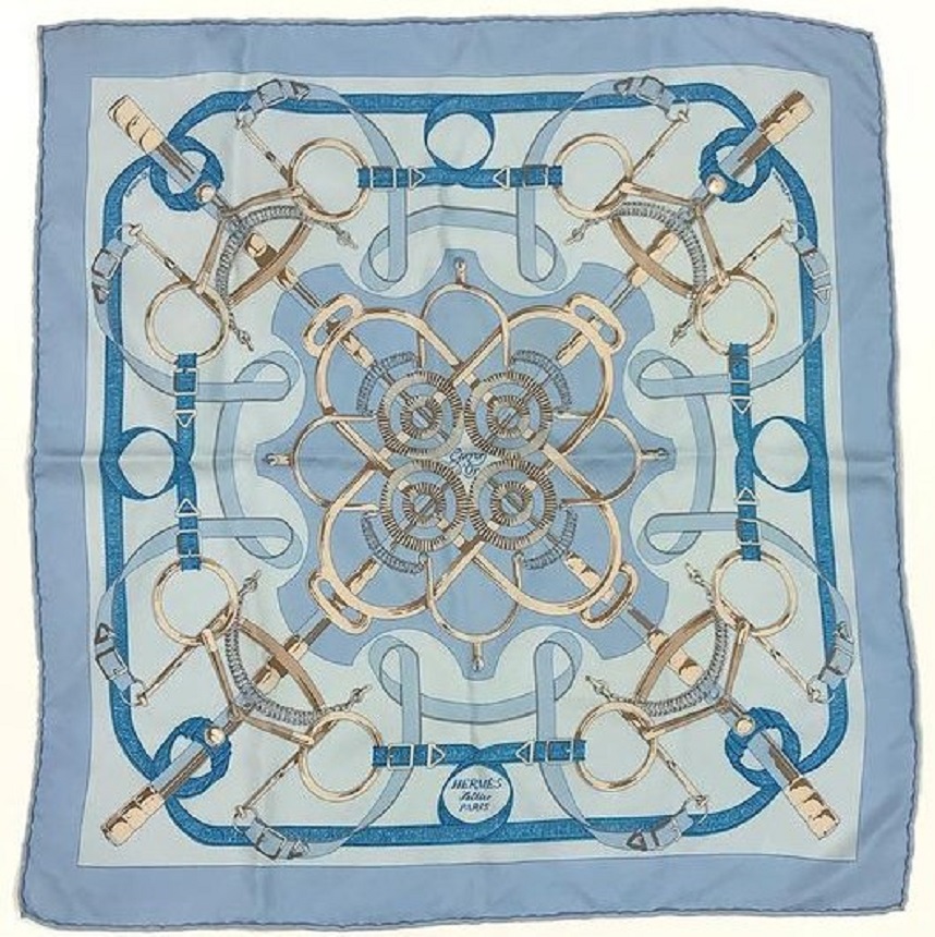 Hermes 45cm Square Scarf Eperon d'Or