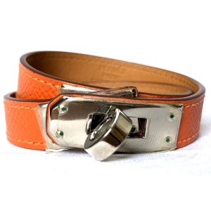 Hermes Kelly Double Tour Leather Bracelet