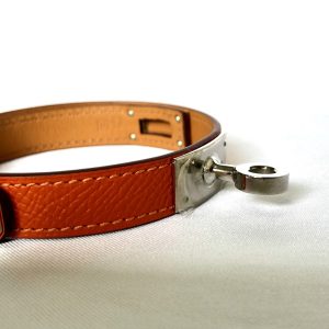 Hermes Kelly Double Tour Leather Bracelet