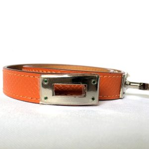 Hermes Kelly Double Tour Leather Bracelet