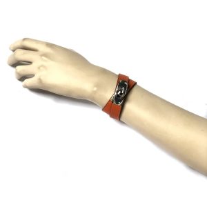 Hermes Kelly Double Tour Leather Bracelet