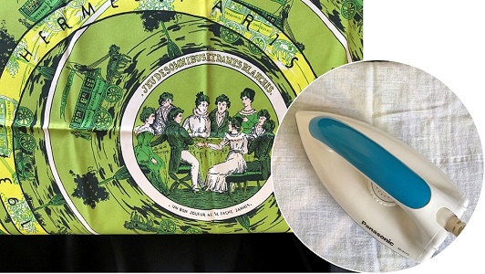 How to Iron Hermes Silk Scarf