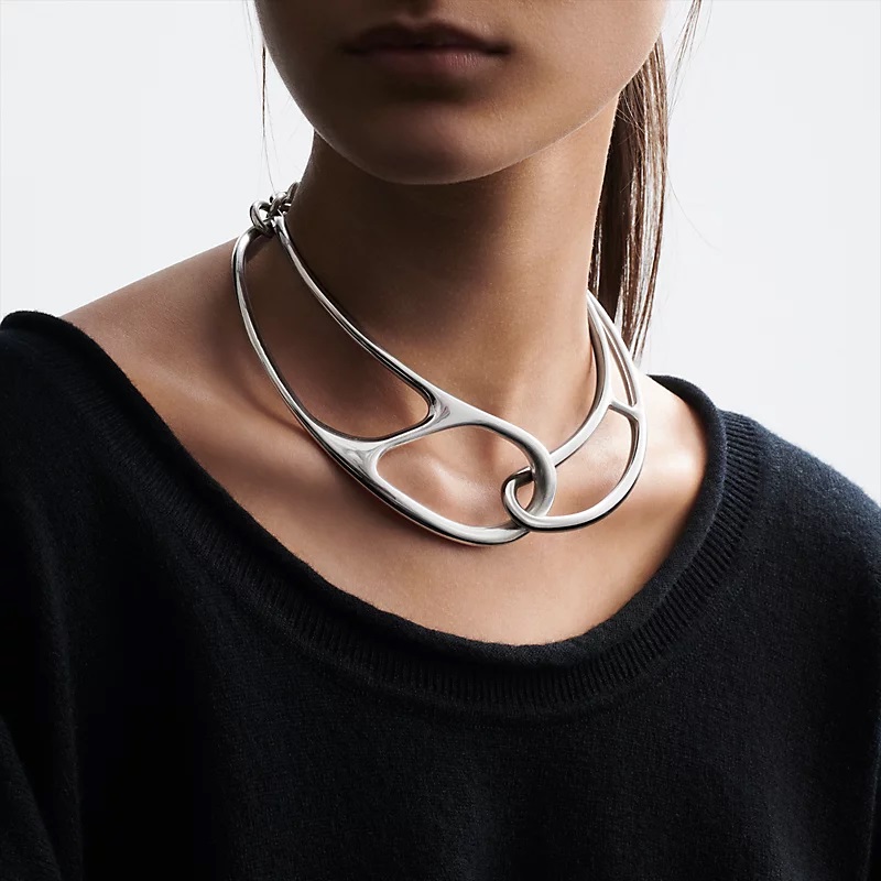 Hermes Chaine D’Ancre Punk Necklace