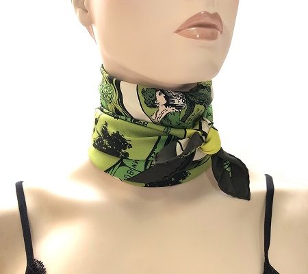 Hermes 70cm Silk Scarf Statement Choker #1