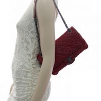 Chanel Fuchsia Metallic Leather Flap Bag