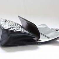 Chanel Black Quilted Lambskin Leather Classic Maxi Jumbo Double Flap Bag