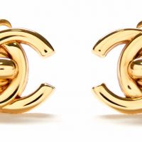 Chanel CC Turnlock Clip Earrings