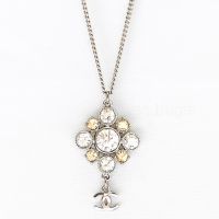 Chanel Crystal CC Adjustable Necklace