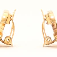Chanel CC Turnlock Clip Earrings