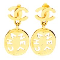 Chanel CC Cut Out Clip Earrings