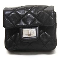 Chanel Quilted Leather Wristlet/Ankle Bag/Bag Charm