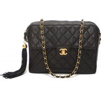 Chanel Quilted Lambskin Leather Camera Bag