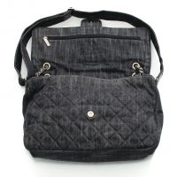 Chanel Quilted Denim Stretch Spirit Maxi Messenger