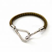 Hermes Jumbo Leather Hook Bracelet