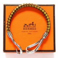 Hermes Jumbo Leather Hook Bracelet
