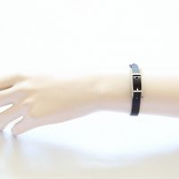 Hermes Behapi Simple Tour Light Blue/Dark Brown Reversible Leather Bracelet