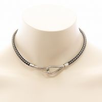 Hermes Jumbo Leather Hook Bracelet/Choker
