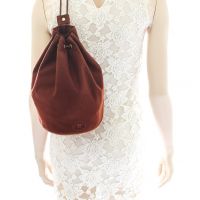 Hermes Canvas Leather Matelot Marcel Backpack