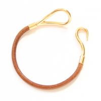 Hermes Jumbo Leather Hook Bracelet