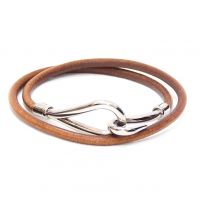 Hermes Jumbo Leather Hook Bracelet/Choker