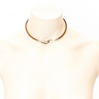 Hermes Jumbo Leather Hook Bracelet/Choker