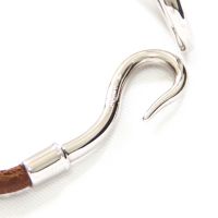 Hermes Jumbo Leather Hook Bracelet