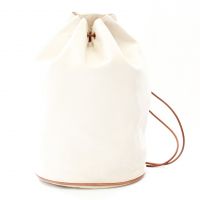 Hermes Canvas Leather Matelot Marcel Backpack