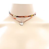Hermes Tourbillon Silver Silk Bracelet/Necklace/Bag Charm
