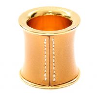 Hermes Leather Metal Scarf Ring