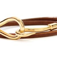 Hermes Jumbo Leather Hook Bracelet/Choker