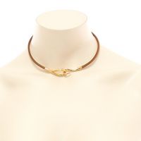 Hermes Jumbo Leather Hook Bracelet/Choker