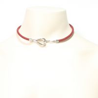 Hermes Jumbo Leather Hook Bracelet/Choker