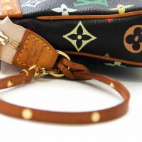 Louis Vuitton Black Multicolore Canvas Takashi Murakami Pochette Accessoires