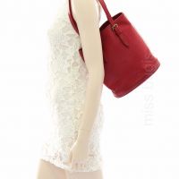 Louis Vuitton Epi Leather Red Bucket With Pochette